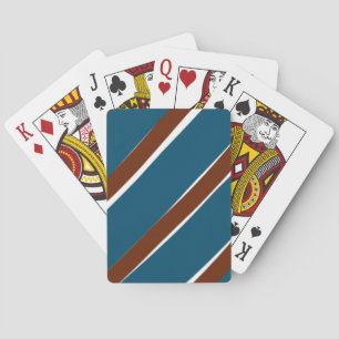 Blå lila-kurvformer vågigt mönster-design casinokort
