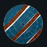 Blå lila-kurvformer vågigt mönster-design darttavla<br><div class="desc">Anpassa malldesign</div>