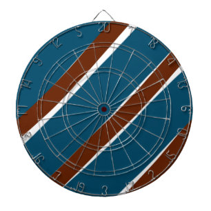 Blå lila-kurvformer vågigt mönster-design darttavla