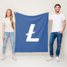 Blå lila listig limpa-Logotyp (LTC) Fleecefilt