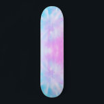 Blå Lila Pastel Tie Dye Skateboard<br><div class="desc">färgutskrift för pastelltid</div>