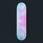 Blå Lila Pastel Tie Dye Skateboard<br><div class="desc">färgutskrift för pastelltid</div>