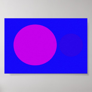 blå lila poster