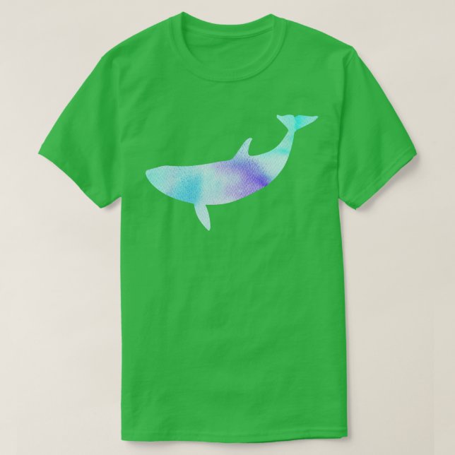 Blå lila valsilhuett t shirt (Design framsida)