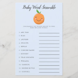 Blå lilla Cutie Baby Ord-skampen