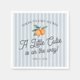 Blå lilla kutie på hur citrus Baby Shower Pappersservett