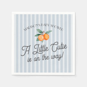 Blå lilla kutie på hur citrus Baby Shower Pappersservett