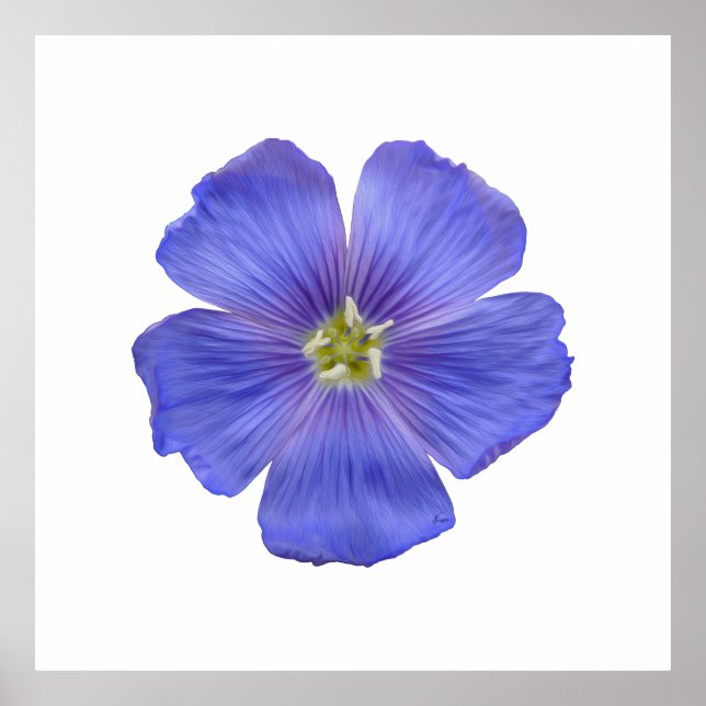 Blå lin #1 poster (Framsidan)