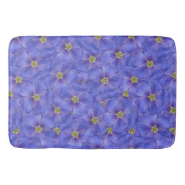 Blå lin utan sjölösa Mönster Badrumsmatta