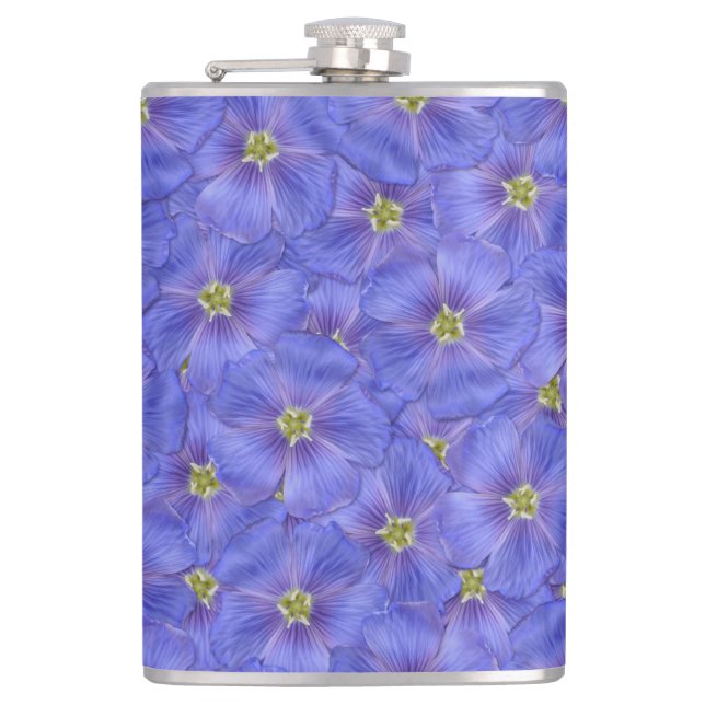 Blå lin utan sjölösa Mönster Fickplunta (Framsidan)