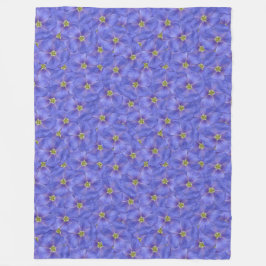 Blå lin utan sjölösa Mönster Fleecefilt