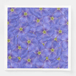 Blå lin utan sjölösa Mönster Pappersservett