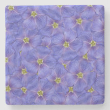 Blå lin utan sjölösa Mönster