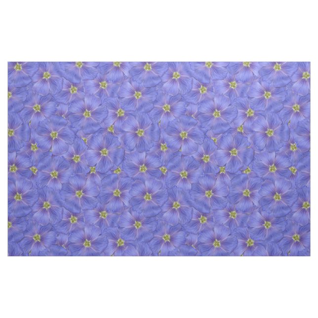 Blå lin utan sjölösa Mönster Tyg (Fat Quarter)