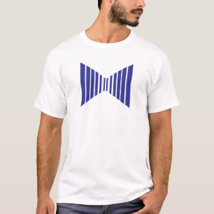 Blå linje Bokstav X Monogram T Shirt