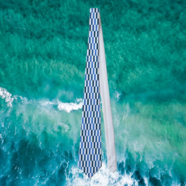 Blå Linje Flöde Slipsklöver Slips (Skapare uppladdad)