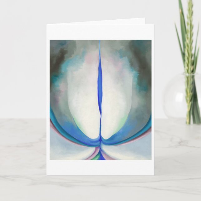 Blå linje | Georgia O'Keeffe | Kort (Framsida)