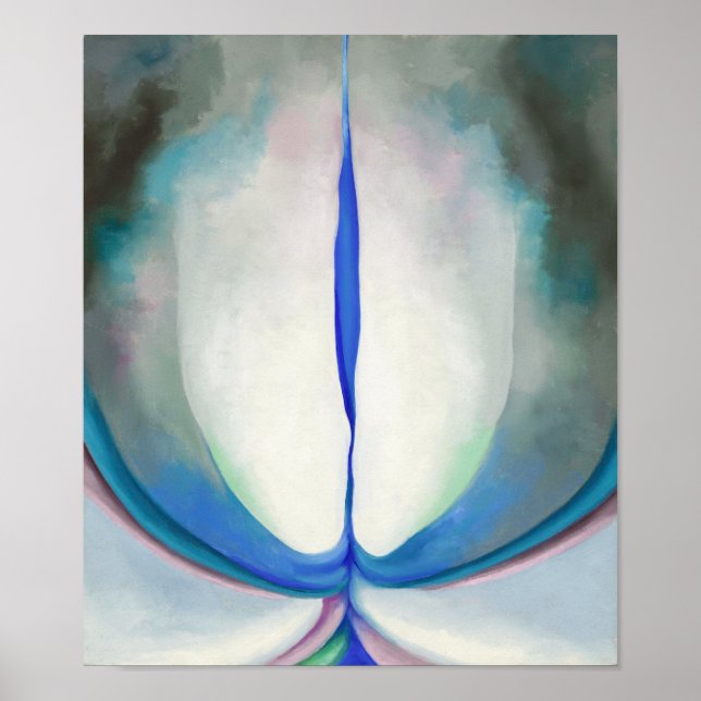 Blå linje | Georgia O'Keeffe | Poster (Framsidan)
