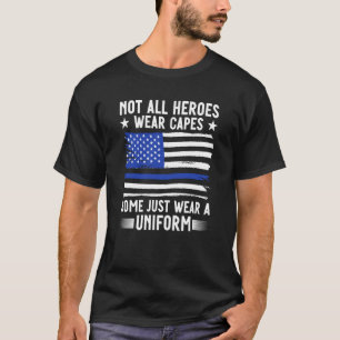 Blå linje - inte alla hjältar Bäror - polischef T Shirt