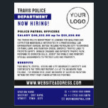 Blå linje och Logotyp, polisman, lagrekrytering Reklamblad<br><div class="desc">Blue Line & Logotyp,  polis,  Lag Rekryteringsflygare av Affärskortet Store.</div>