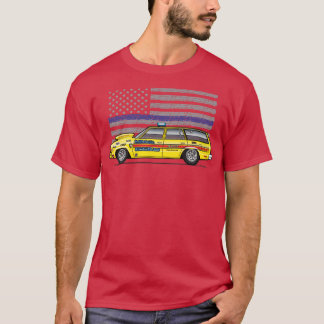 Blå linje t shirt