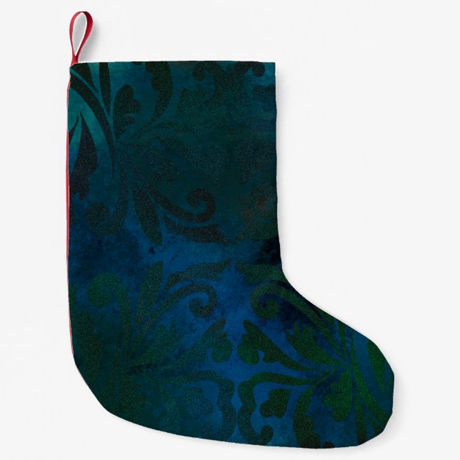 blå liten julstrumpa (Framsidan)