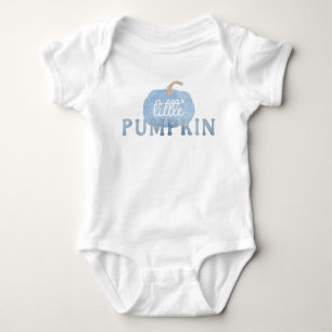 Blå Liten Pumpa Höst Bebis Första Födelsedag T Shirt