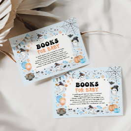 Blå Little Boo Halloween-spökböcker för babypojkar Tilläggskort