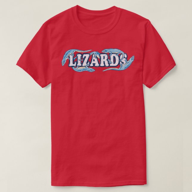 Blå Lizards T Shirt (Design framsida)