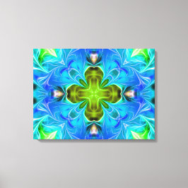 Blå ljusglimt, Abstrakt Canvastryck