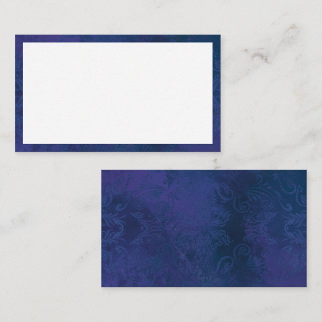 blå lojalitetskort (Fram/baksida)