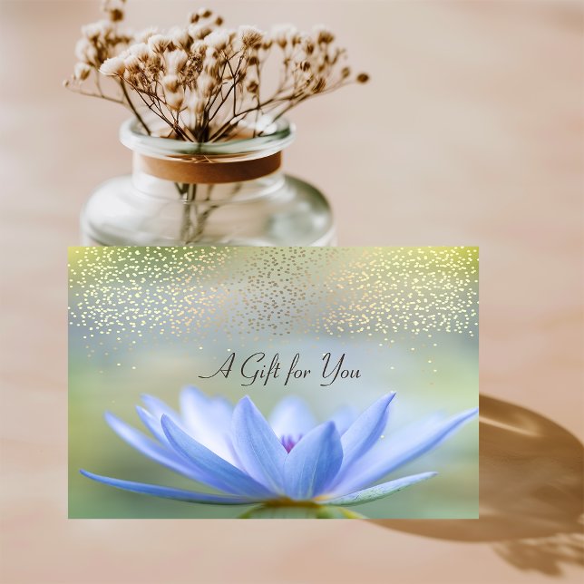 Blå Lotus,Konfetti,Spa,Massage Rabattkort (Skapare uppladdad)