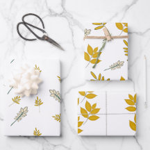 Blå löv och vita blommor Sömlösa mönster
