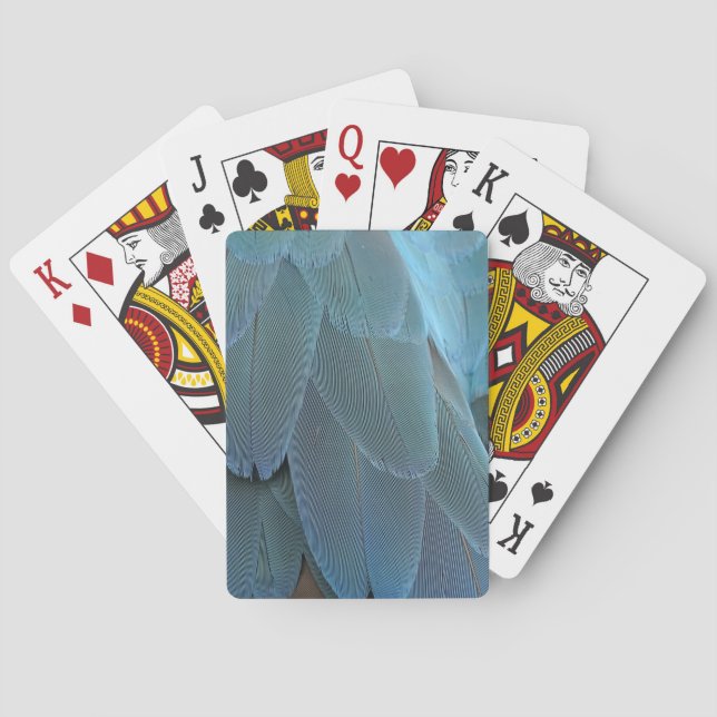 Blå ludd casinokort (Baksidan)