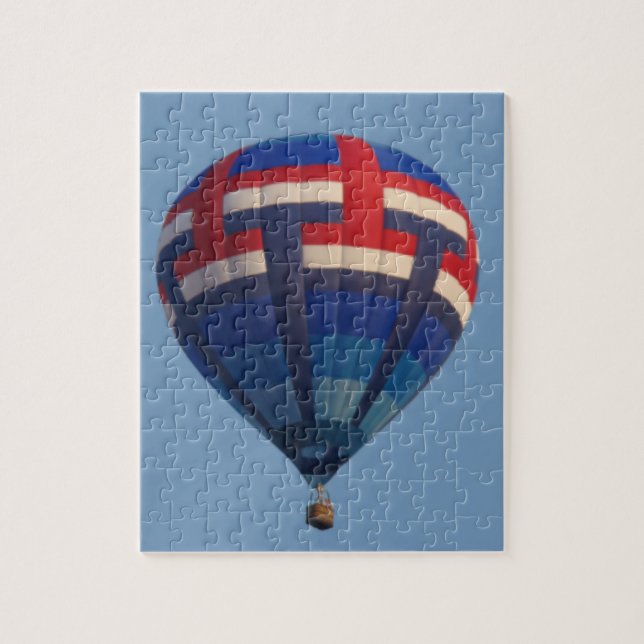 Blå Luftballong Pussel (Vertikal)
