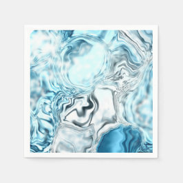 Blå luminans pappersservett