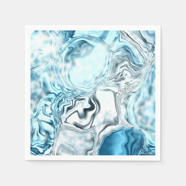 Blå luminans pappersservett (Framsidan)