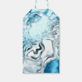 Blå luminans presentetikett