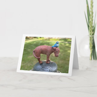 Blå lyckans födelse kort