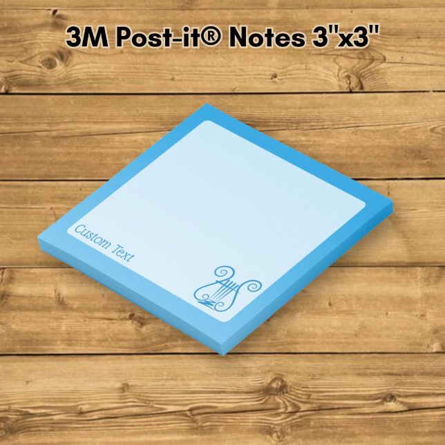 Blå Lyra Post-it Block (Skapare uppladdad)