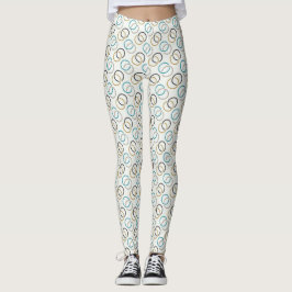 Blå lyx leggings