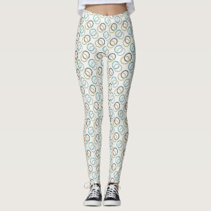 Blå lyx  leggings