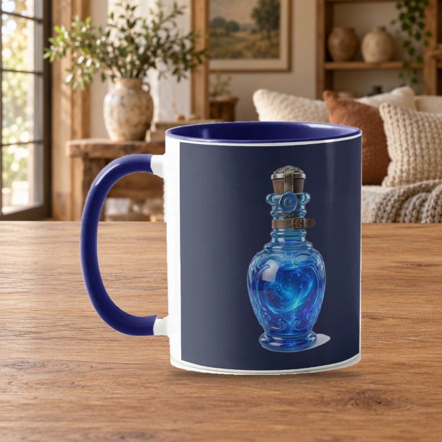 Blå magisk dryck Navy Combo-mugg Mugg (Skapare uppladdad)