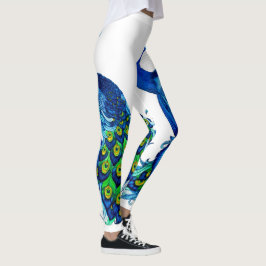 Blå målarter leggings