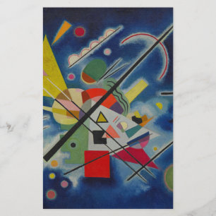 Blå målning av Kandinsky Brevpapper