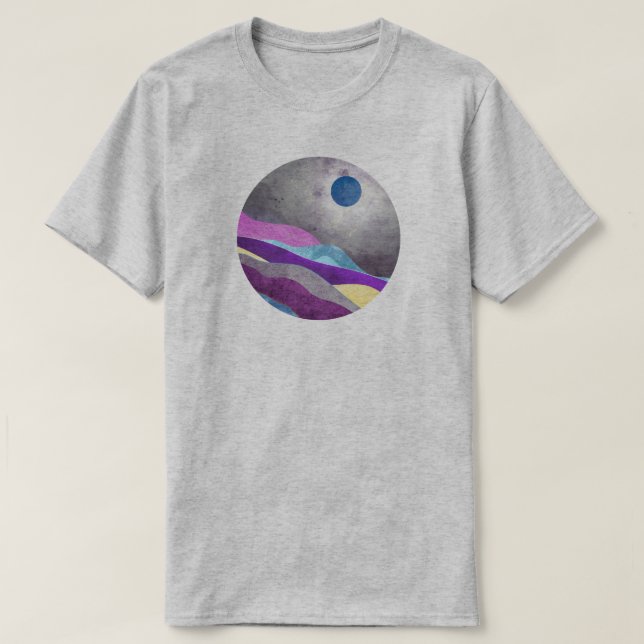 Blå Månad T Shirt (Design framsida)