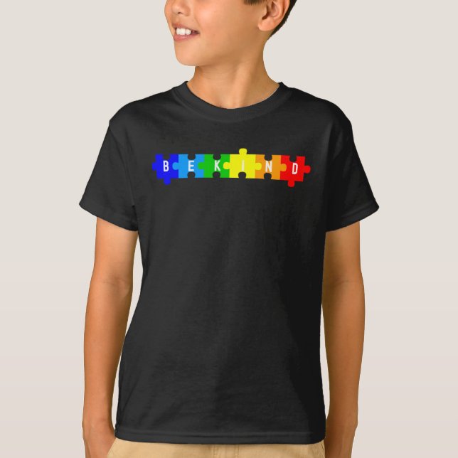 Blå månads medvetandegörande om autism är typ t shirt (Framsida)