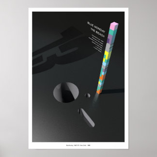 Blå måndag Inspired Poster