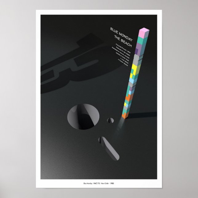 Blå måndag Inspired Poster (Framsidan)