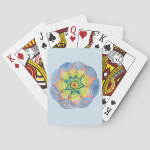 Blå Mandala-kort Kortlek
